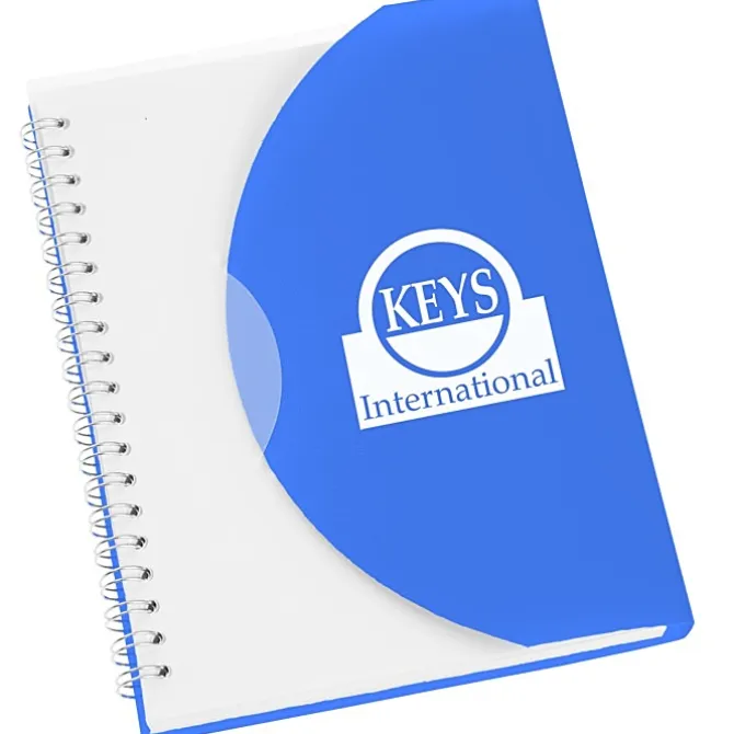 Spiral Curve Notebook - 7 inches x 5 inches - 24 hr