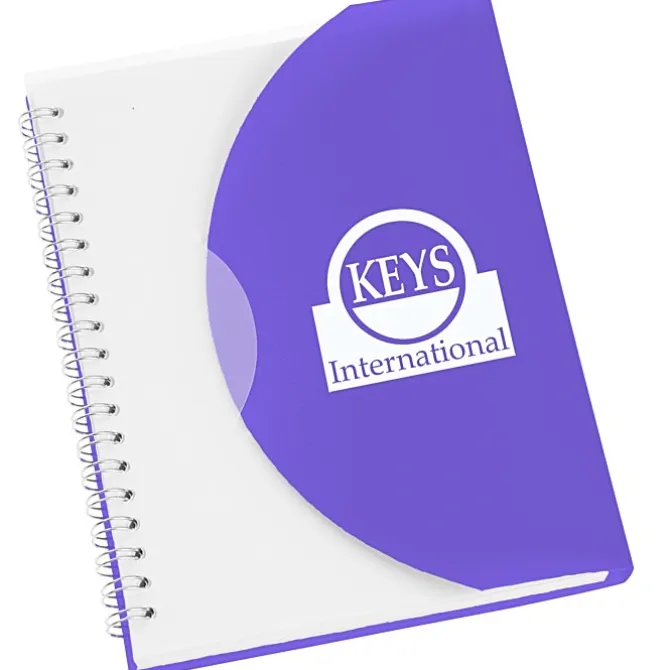 Spiral Curve Notebook - 7 inches x 5 inches - 24 hr