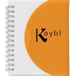 Spiral Curve Notebook - 5 1/4 inches x 4 1/4 inches - 24 hr