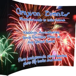 Splash Curved Floor Display - 9' - Wrap Graphics