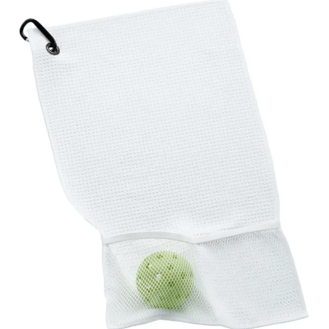 Sport Waffle Towel with Mesh Pockets