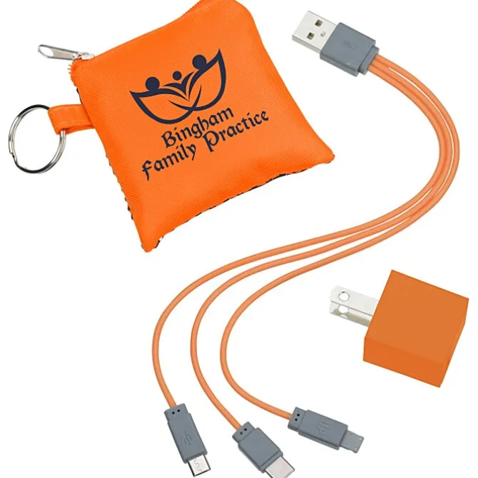Sporty 3-in-1 Pouch with Wall Charger