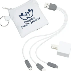 Sporty 3-in-1 Pouch with Wall Charger