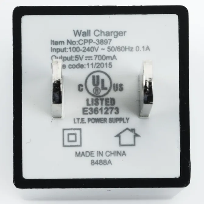 Square USB Wall Charger