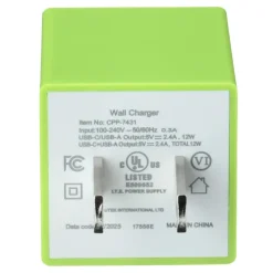 Square USB Wall Charger - USBC - 24 hr