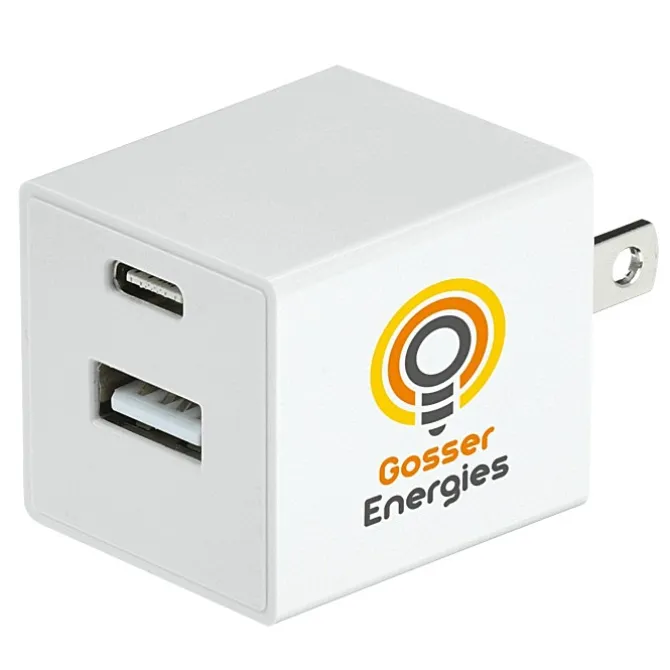 Square USB Wall Charger - USBC - 24 hr