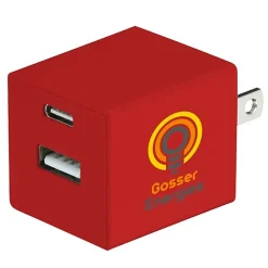 Square USB Wall Charger - USBC - 24 hr