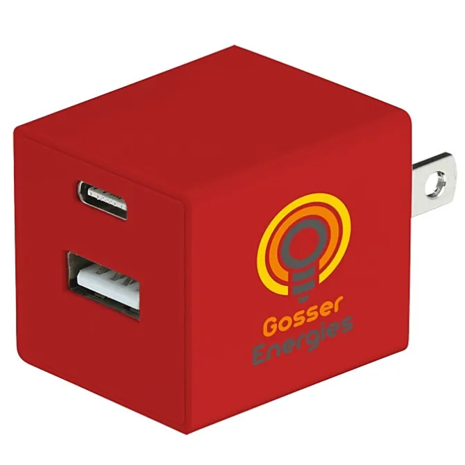 Square USB Wall Charger - USBC - 24 hr