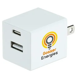 Square USB Wall Charger - USBC - 24 hr