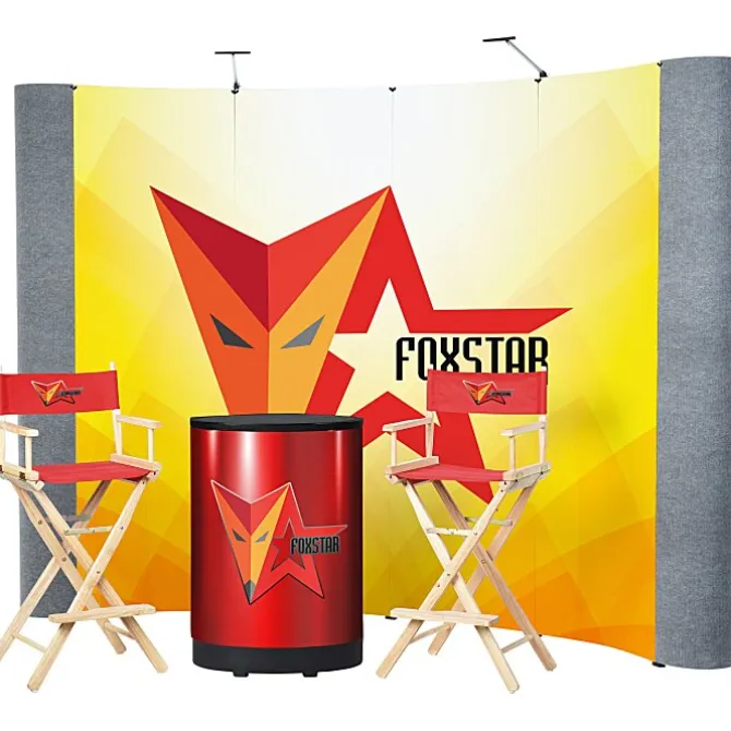 Standard Curved Floor Display - 10' Kit - Mural Center