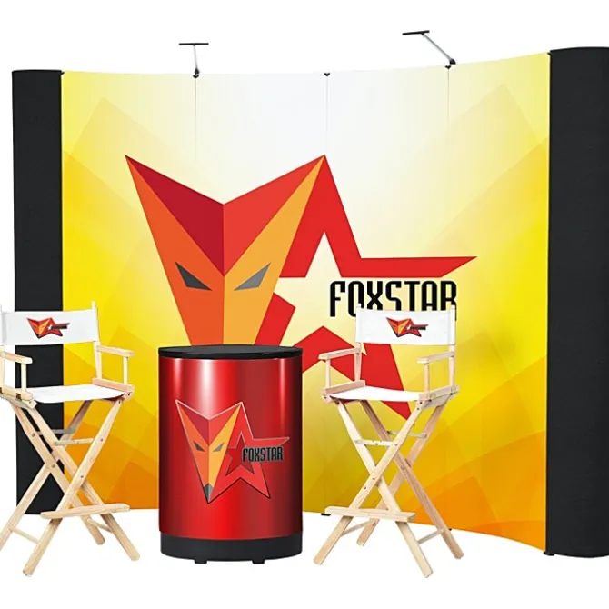 Standard Curved Floor Display - 10' Kit - Mural Center