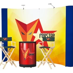 Standard Curved Floor Display - 10' Kit - Mural Center