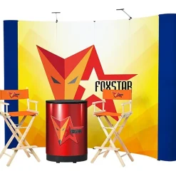 Standard Curved Floor Display - 10' Kit - Mural Center