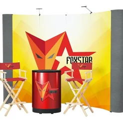 Standard Curved Floor Display - 10' Kit - Mural Center