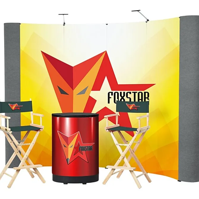 Standard Curved Floor Display - 10' Kit - Mural Center
