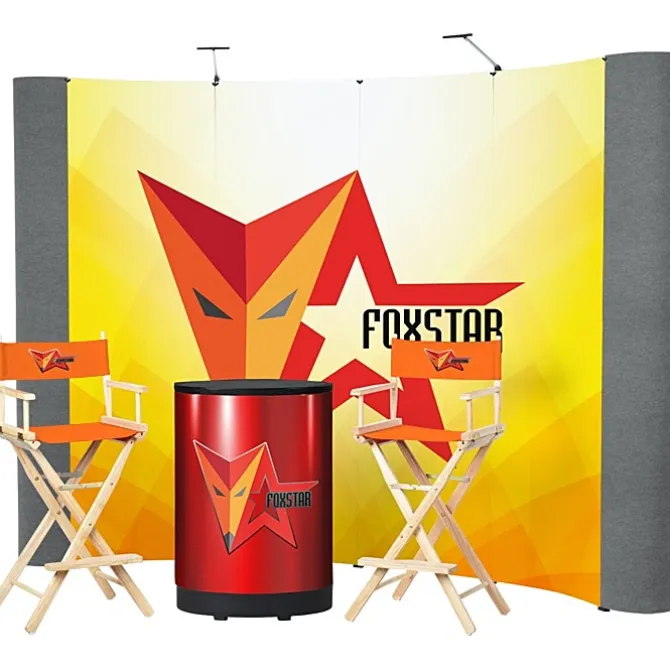 Standard Curved Floor Display - 10' Kit - Mural Center