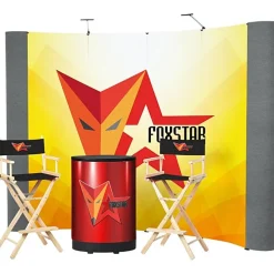 Standard Curved Floor Display - 10' Kit - Mural Center