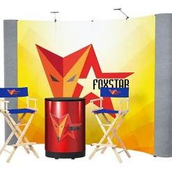 Standard Curved Floor Display - 10' Kit - Mural Center