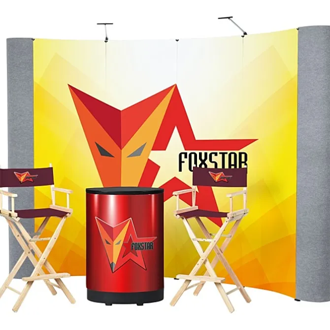 Standard Curved Floor Display - 10' Kit - Mural Center