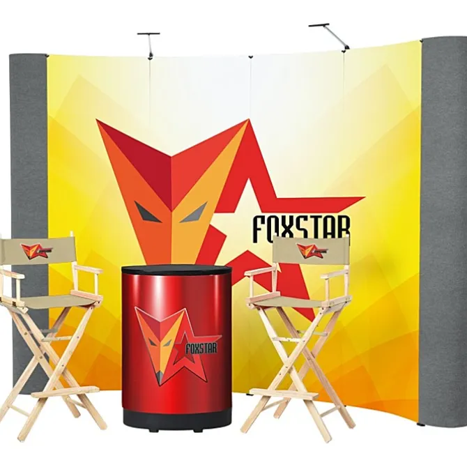 Standard Curved Floor Display - 10' Kit - Mural Center