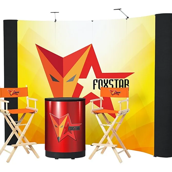Standard Curved Floor Display - 10' Kit - Mural Center