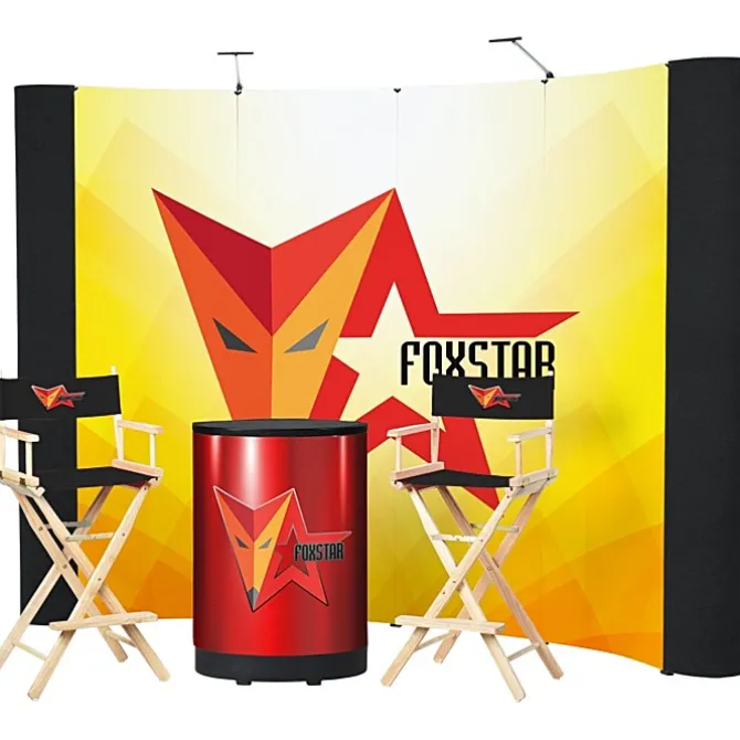 Standard Curved Floor Display - 10' Kit - Mural Center