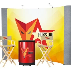 Standard Curved Floor Display - 10' Kit - Mural Center