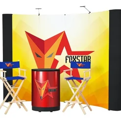 Standard Curved Floor Display - 10' Kit - Mural Center