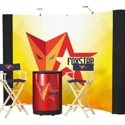 Standard Curved Floor Display - 10' Kit - Mural Center