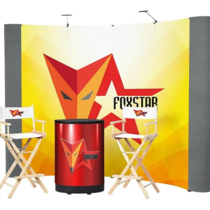 Standard Curved Floor Display - 10' Kit - Mural Center