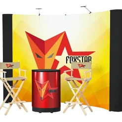 Standard Curved Floor Display - 10' Kit - Mural Center