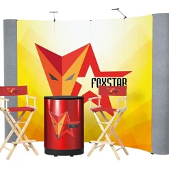 Standard Curved Floor Display - 10' Kit - Mural Center