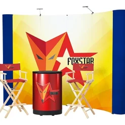 Standard Curved Floor Display - 10' Kit - Mural Center