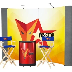 Standard Curved Floor Display - 10' Kit - Mural Center