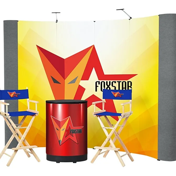 Standard Curved Floor Display - 10' Kit - Mural Center
