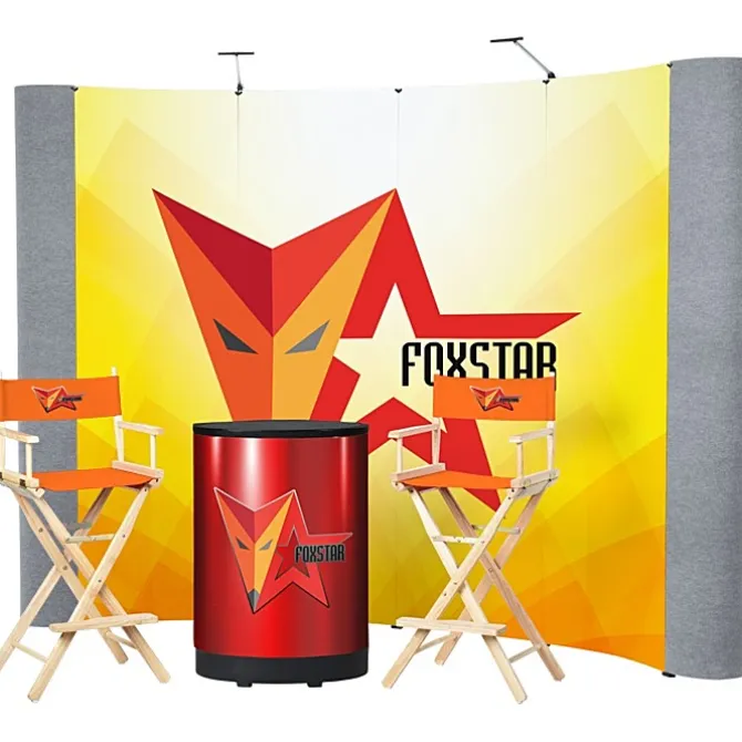 Standard Curved Floor Display - 10' Kit - Mural Center