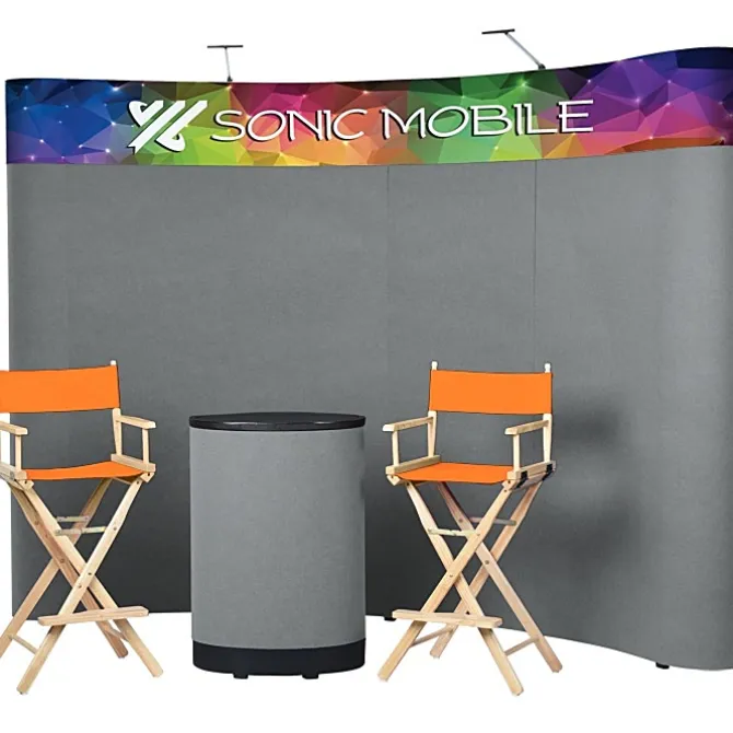 Standard Curved Floor Display - 10' Kit - Header