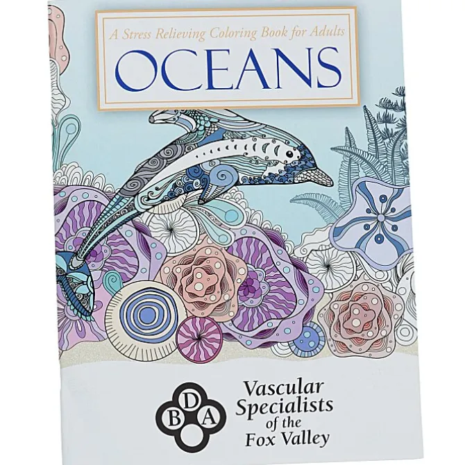 Stress Relieving Adult Coloring Book - Oceans
