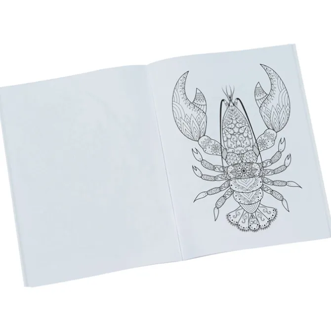 Stress Relieving Adult Coloring Book - Oceans - 24 hr
