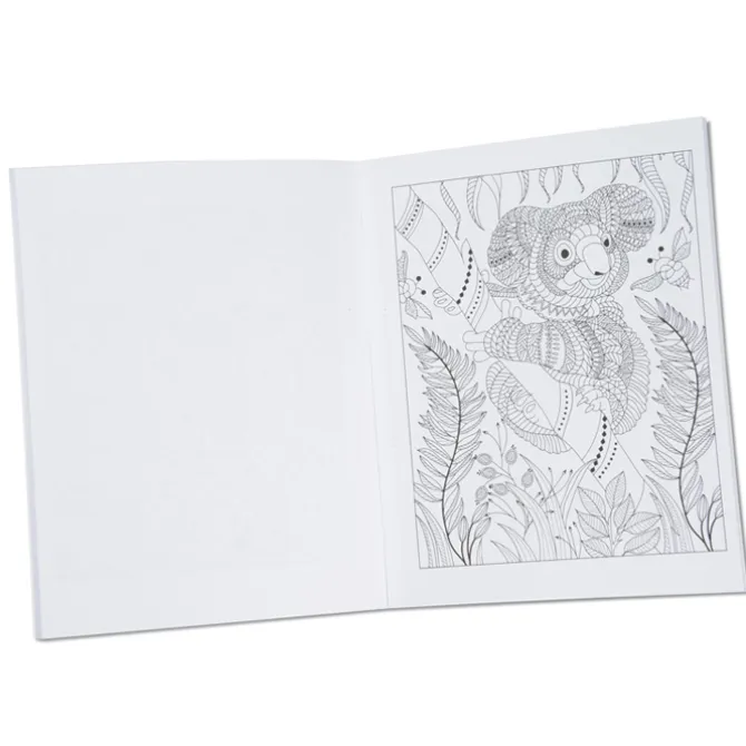 Stress Relieving Adult Coloring Book - Nature - Full Color