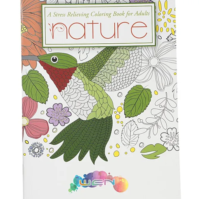 Stress Relieving Adult Coloring Book - Nature - Full Color