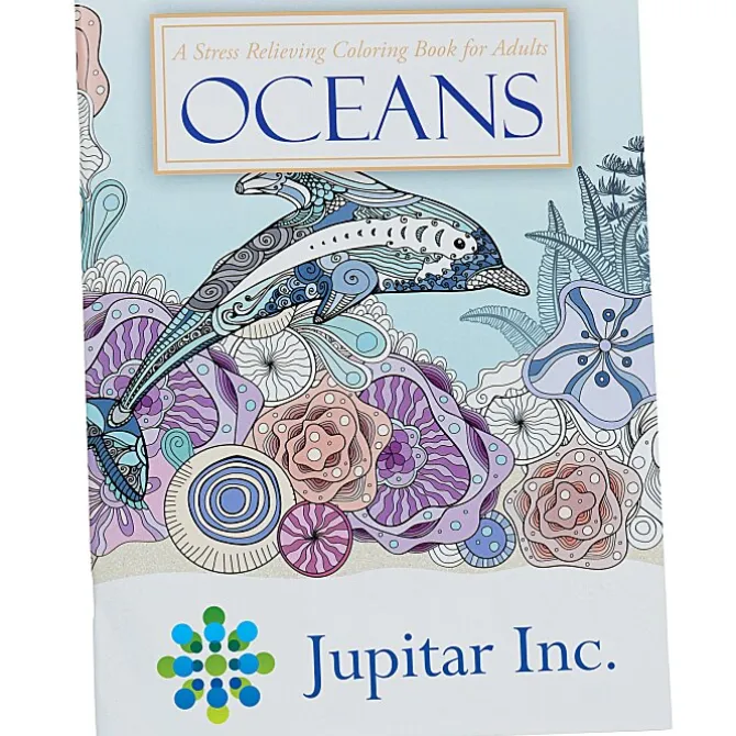 Stress Relieving Adult Coloring Book - Oceans - Full Color