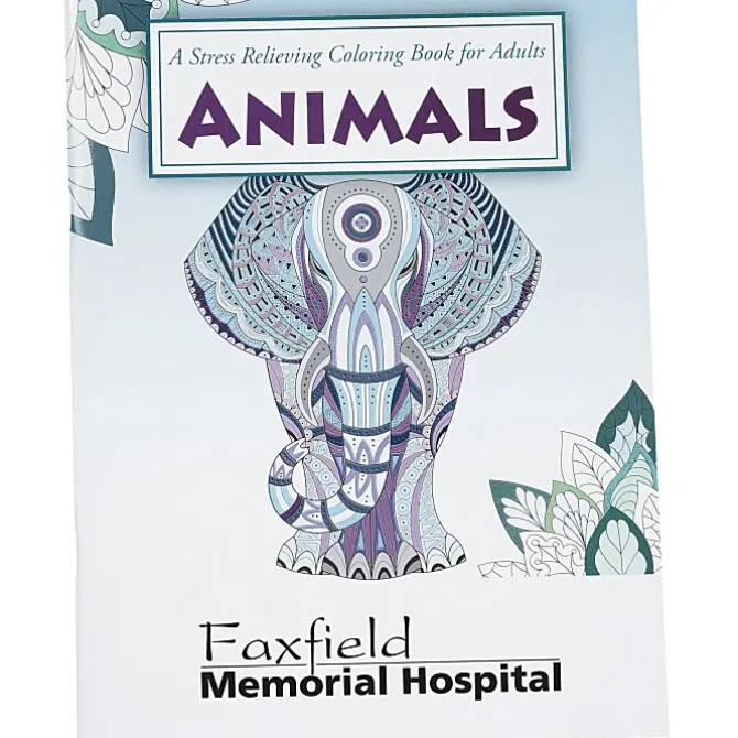 Stress Relieving Adult Coloring Book - Animals