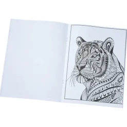Stress Relieving Adult Coloring Book - Animals - 24 hr