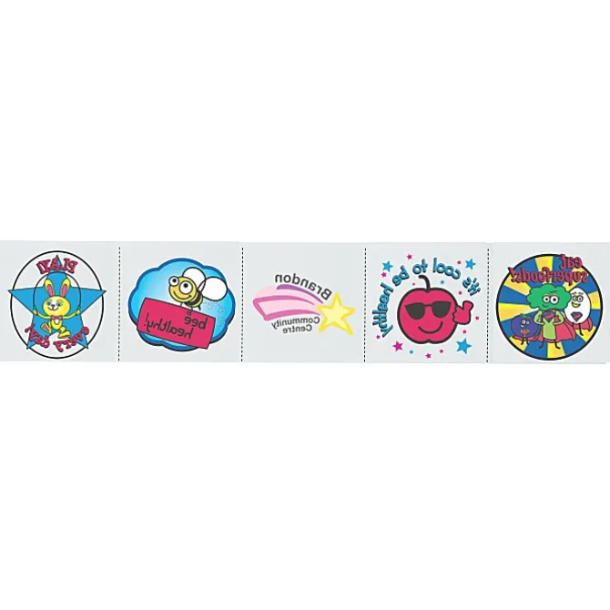 Super Kid 5 Tattoo Strip - Healthy Habits