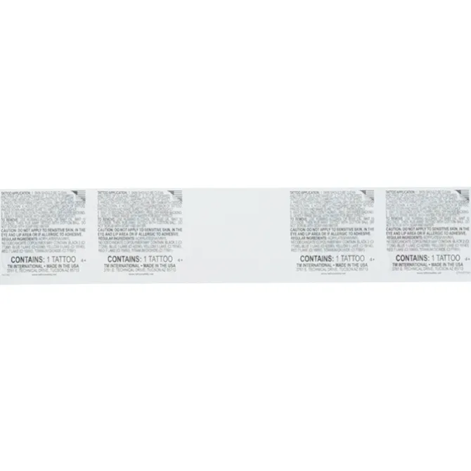 Super Kid 5 Tattoo Strip - Superhero
