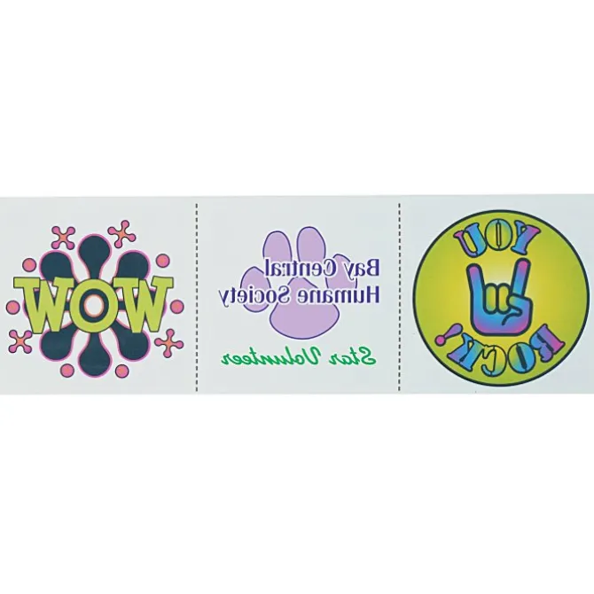 Super Kid 3 Tattoo Strip - Wow Words