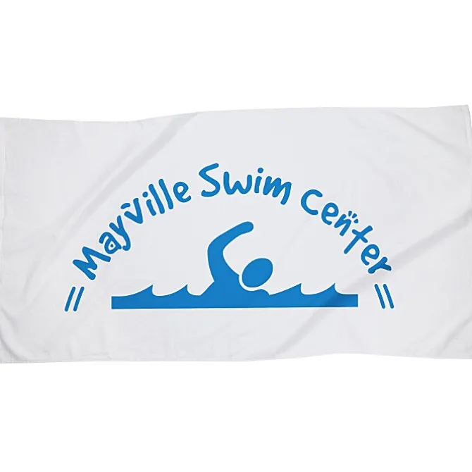 Surf's Up Beach Towel - White