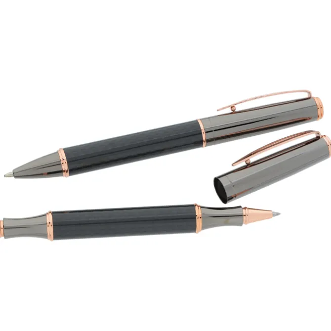 Sutton Twist Metal Pen & Rollerball Pen Set