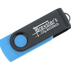 Swivel USB-C Drive - Black - 8GB